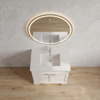 Joseph in White Collection with Silver Hardware