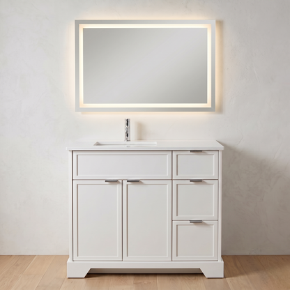 Joseph in White Collection with Silver Hardware