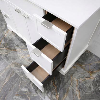 Joseph in White Collection with Silver Hardware