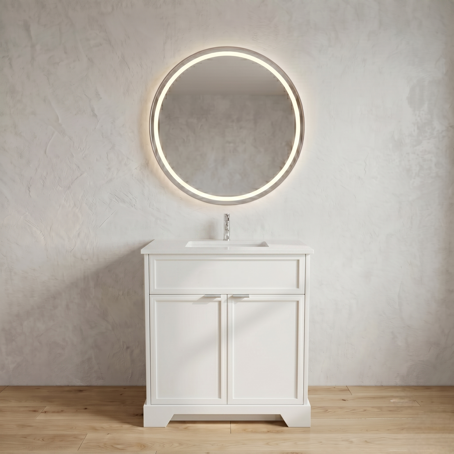 Joseph in White Collection with Silver Hardware
