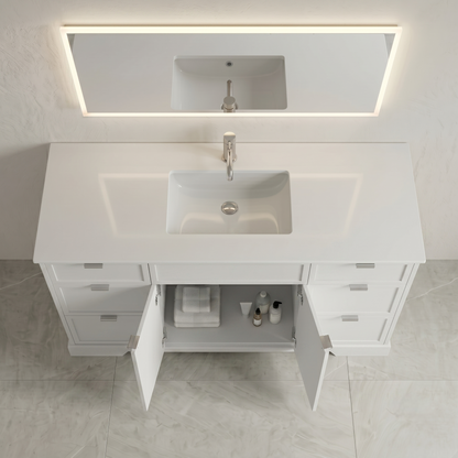 Joseph in White Collection with Silver Hardware