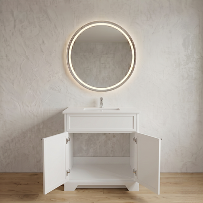 Joseph in White Collection with Silver Hardware