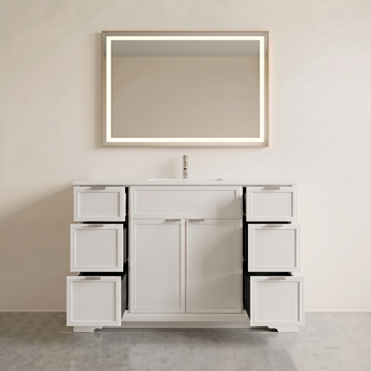 Joseph in White Collection with Silver Hardware